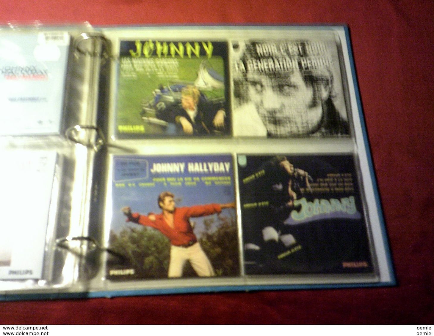 JOHNNY  HALLYDAY   Classeur 24 Singles De Collection - Complete Collections