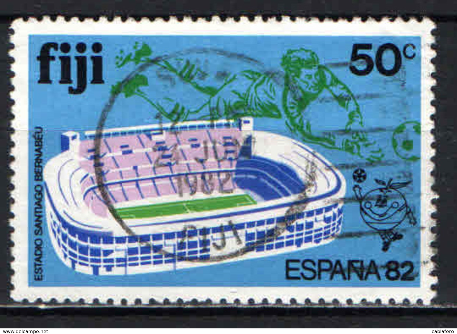 FIJI - 1982 - CAMPIONATO MONDIALE DI CALCIO ESPANA '82 - USATO - Fiji (1970-...)