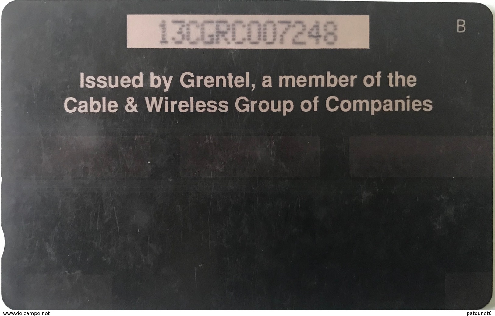 GRENADE  -  Phonecard  - Cable § Wireless  -  EC$40 - Grenade