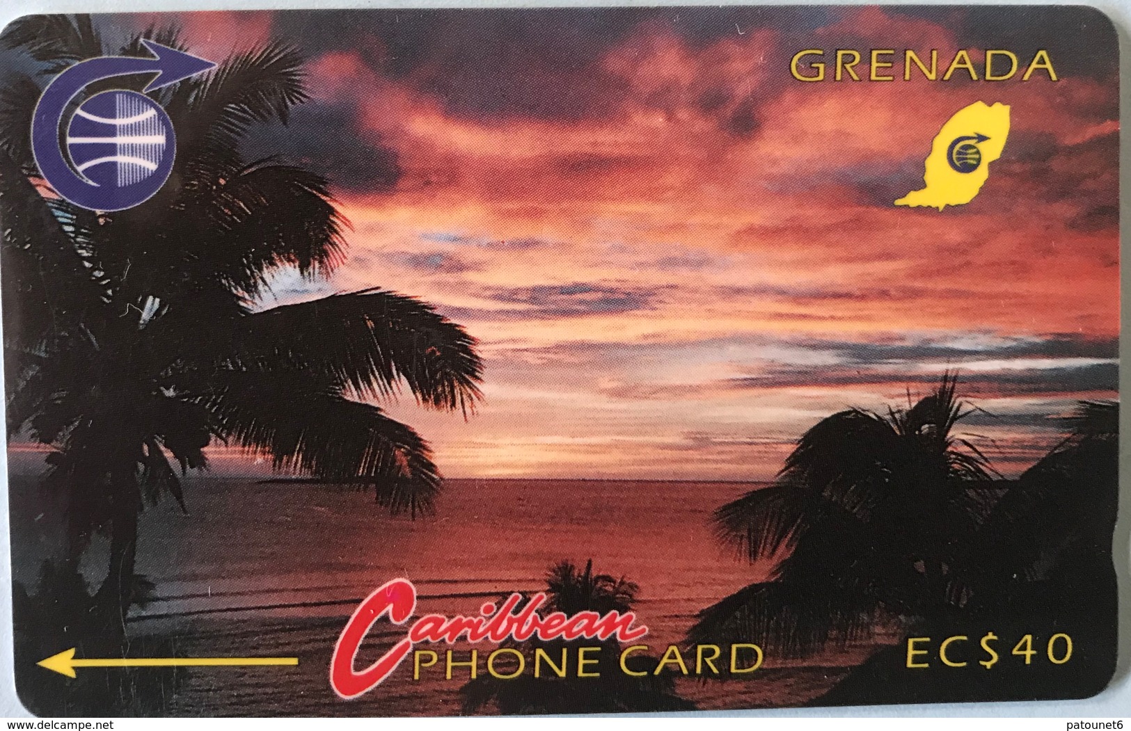 GRENADE  -  Phonecard  - Cable § Wireless  -  EC$40 - Grenada (Granada)