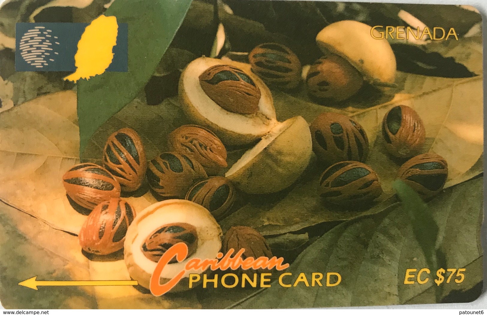 GRENADE  -  Phonecard  - Cable § Wireless  -  EC$75 - Granada