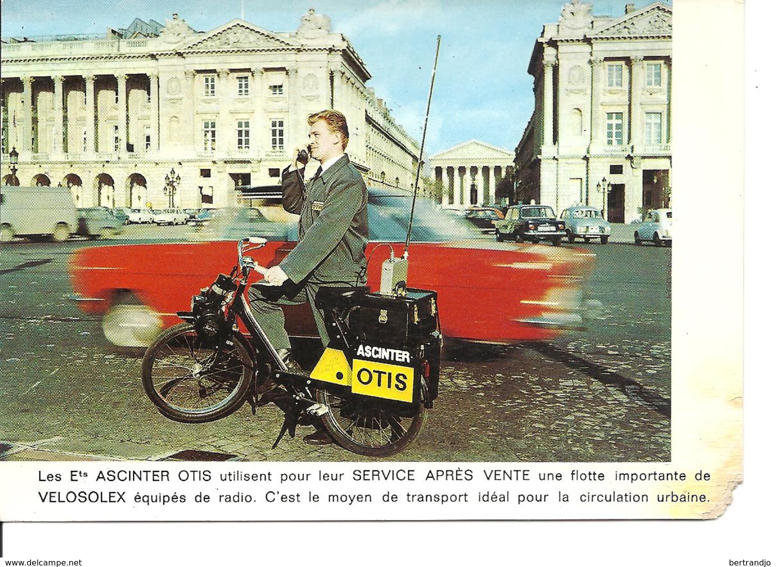 Velosolex / Rare Carte Publicitaire (petit Défaut Coin Bas Droit) - Motos