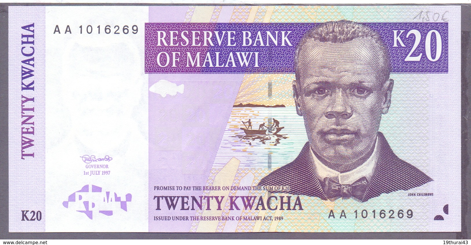 Malawi, 20 Kwacha 1997, Unc. Erhaltung - Autres - Afrique