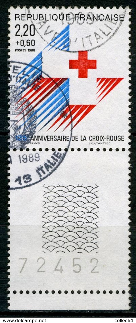 N°YT 2555 - "Croix-Rouge" 1988 - Gebraucht