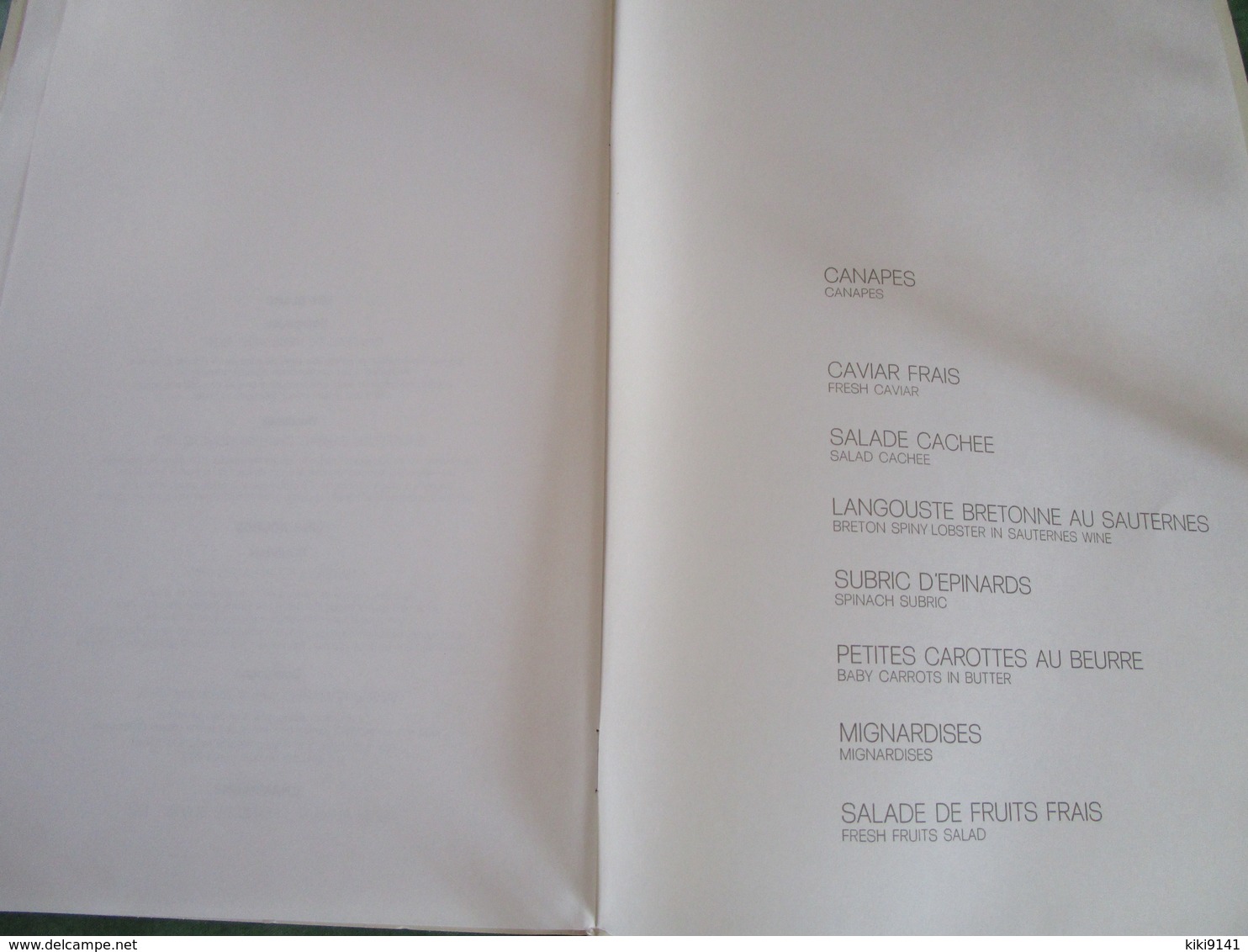 PARIS-NEW YORK à Bord De CONCORDE - Déjeuner Du 3 Aout 1987 (8 Pages) - Menükarten