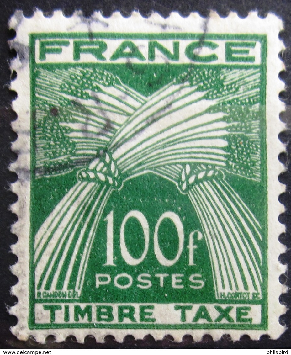 FRANCE                               TAXE 89                          OBLITERE - 1859-1959 Usados