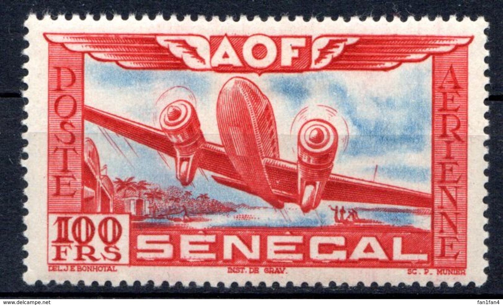 SENEGAL (Colonie Française) - 1942 - P.A. - N° 22 à 26 Et 30 - (Légende : SENEGAL) - Unused Stamps