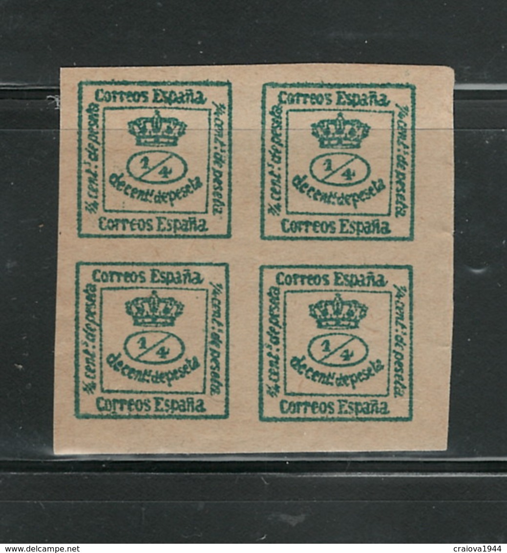 SPAIN 1873 MORAL CROWN" #190 MNH, ORIG. GUM  $37.50  FORGERY?????? - Nuevos