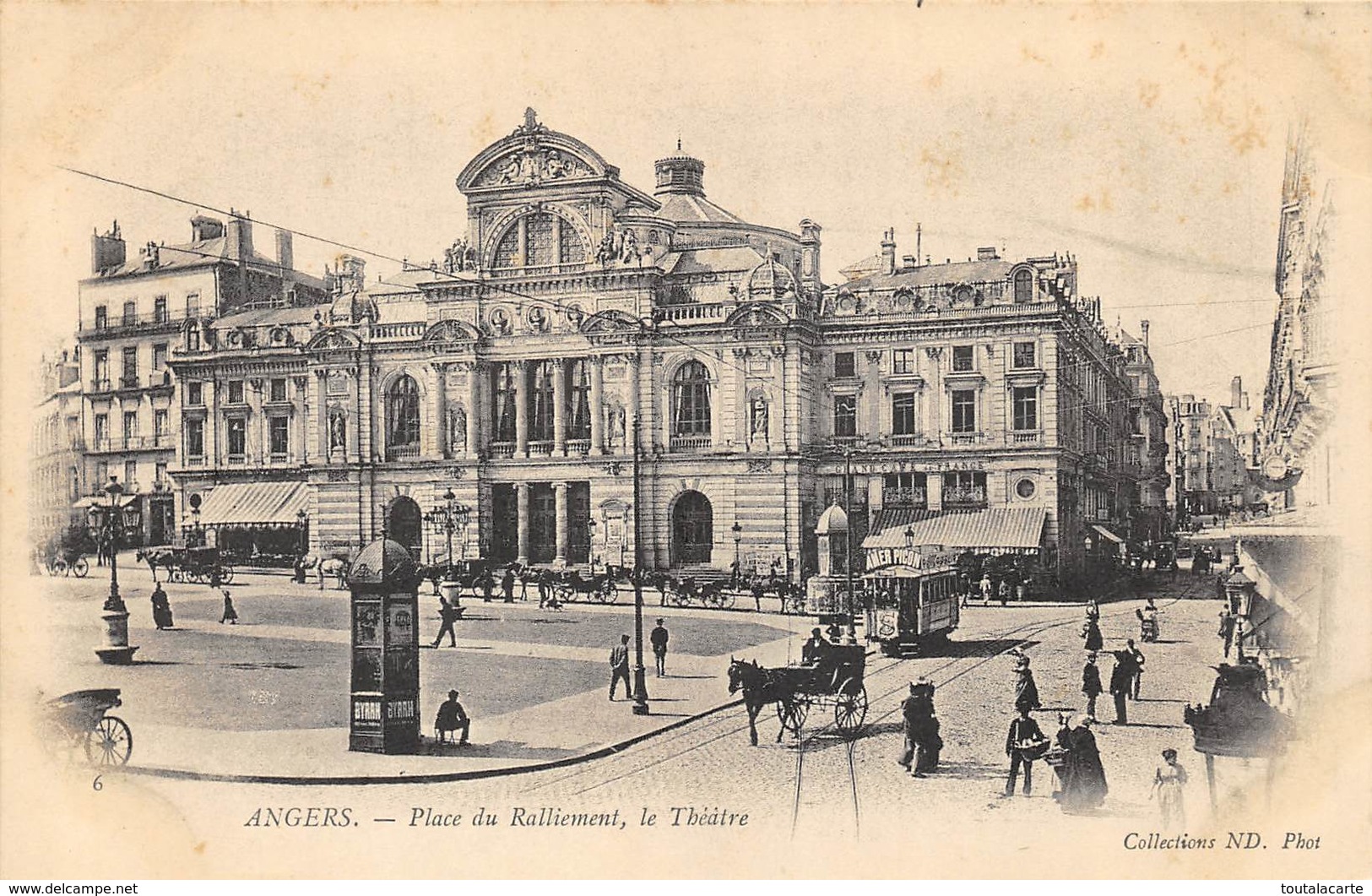 CPA 49 ANGERS PLACE DU RALLIEMENT LE THEATRE  Dos Simple - Angers