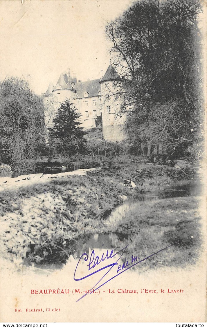 CPA 49 BEAUPREAU LE CHATEAU L EVRE LE LAVOIR - Otros & Sin Clasificación