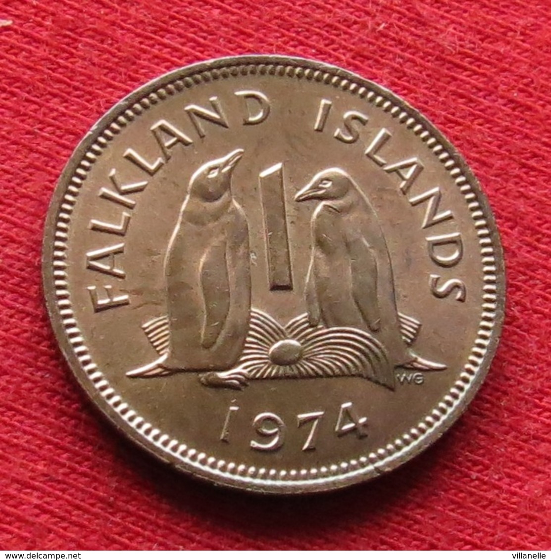 Falkland  Islands 1 One Penny 1974 KM# 2  Malvinas Malwinen - Falklandeilanden