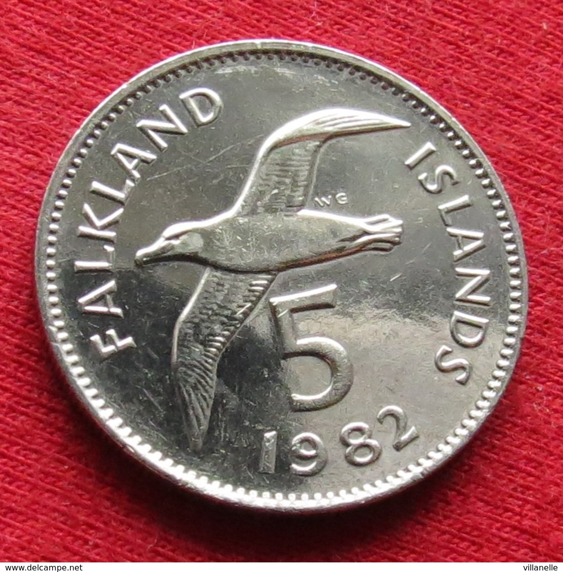 Falkland  Islands 5 Pence 1982 KM# 4.1 Malvinas Malwinen - Falkland Islands