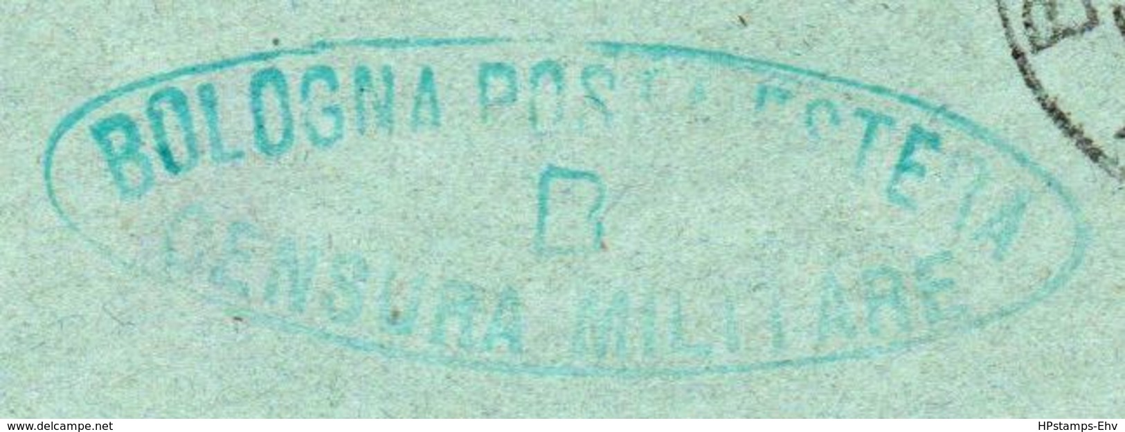 Italy 1918 Green Oval Bologna Posta Estera Censura Militare B Mark, Letter To Amsterdam, Bologna 1923 Mark? 2003.0710 - WW1
