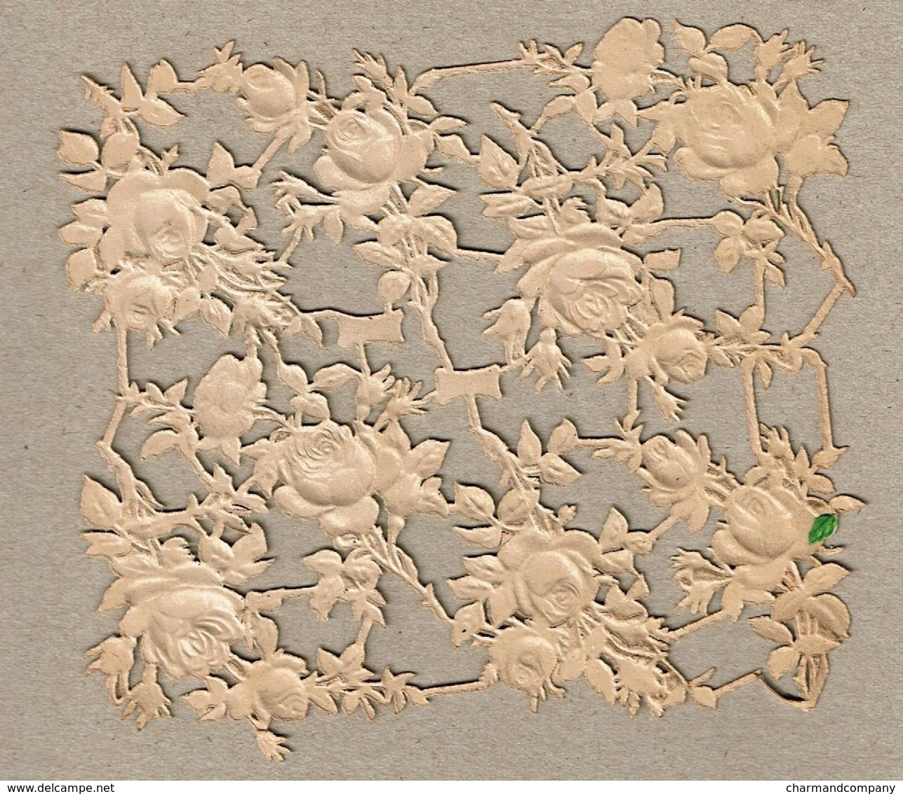 Bollans E. & Co - E.B. & Co 616 - SCRAP Sheet  DECOUPIS  - Gaufré / Embossed  Fleurs / Flowers - Blumen