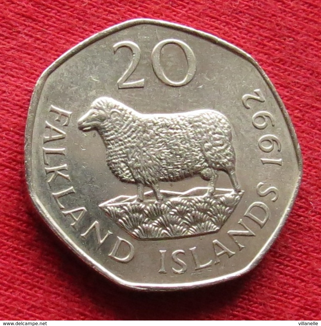 Falkland  Islands 20 Pence 1992 KM# 17 Malvinas Malwinen - Falklandeilanden