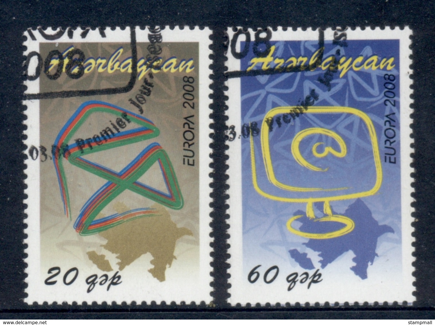 Azerbaijan 2008 Europa The Letter FU - Azerbaidjan