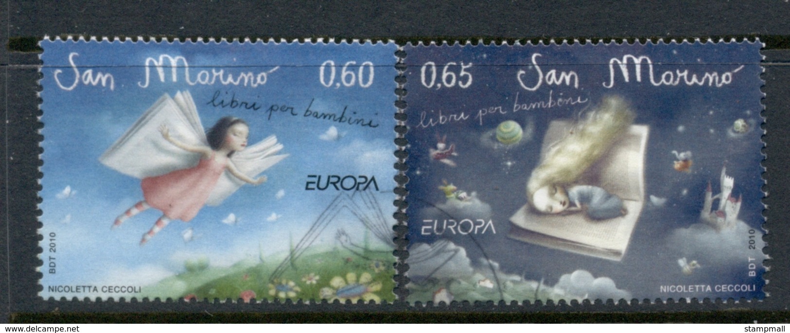 San Marino 2010 Europa Children's Books FU - Used Stamps