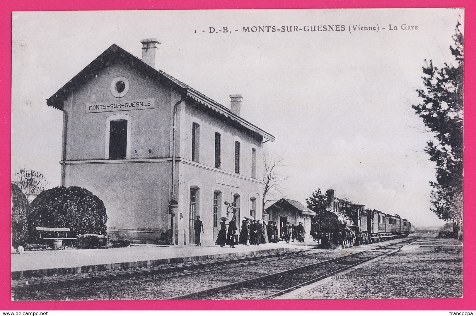 86-350  -  VIENNE - MONTS SUR GUESNES  La Gare - Monts Sur Guesnes