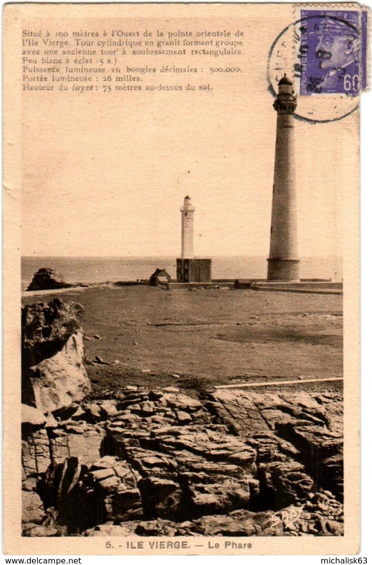 3PSOM 425. ILE DE VIERGE - LE PHARE - Sonstige & Ohne Zuordnung