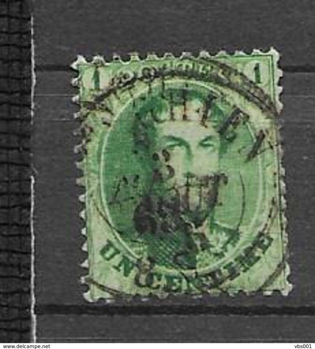 OBP13A Tanding 12,5x13,5 Met Dubbelcirkelstempel ?? - 1863-1864 Medaillen (13/16)