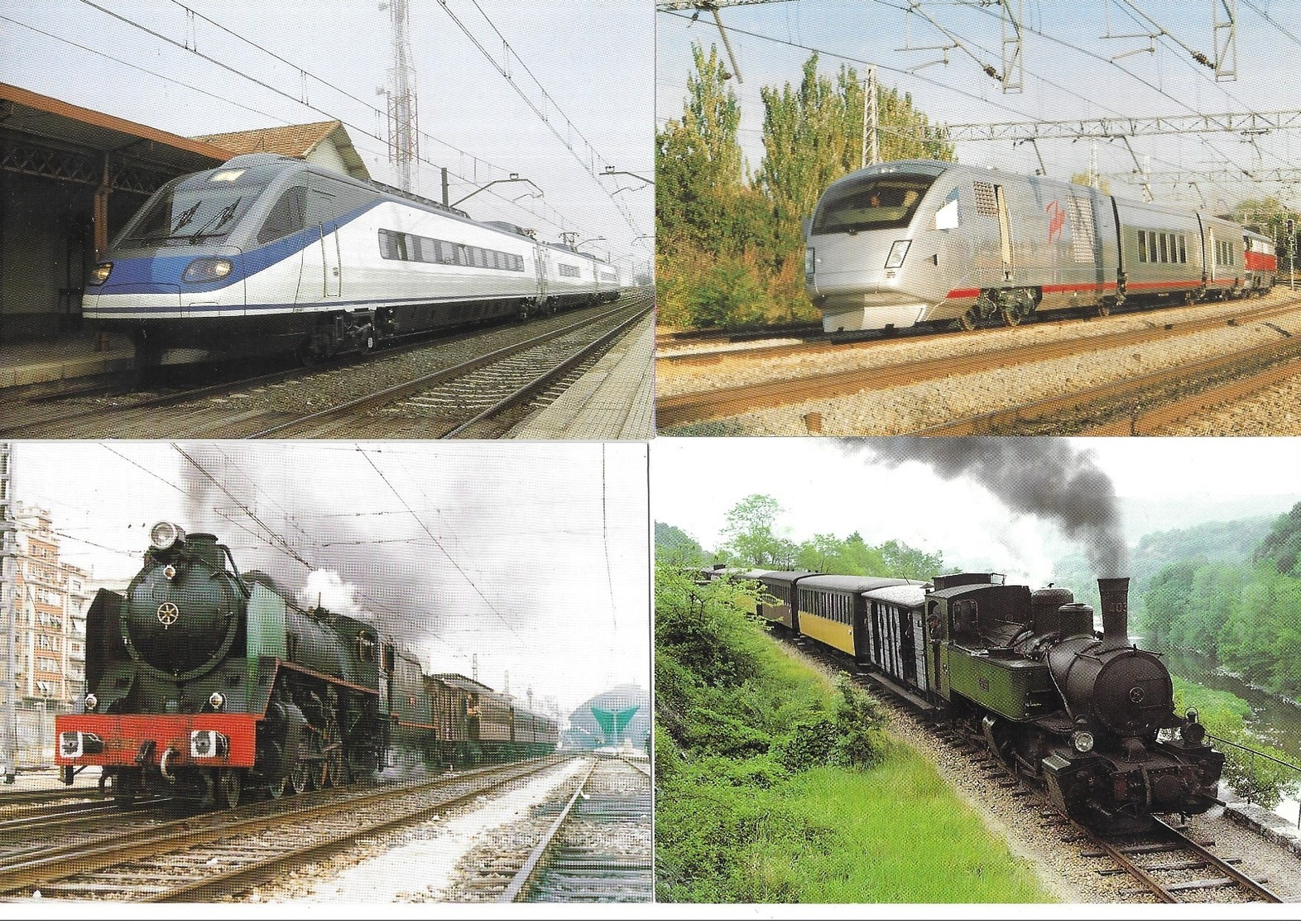Trains Lot De 4 Cartes - 5 - 99 Postcards