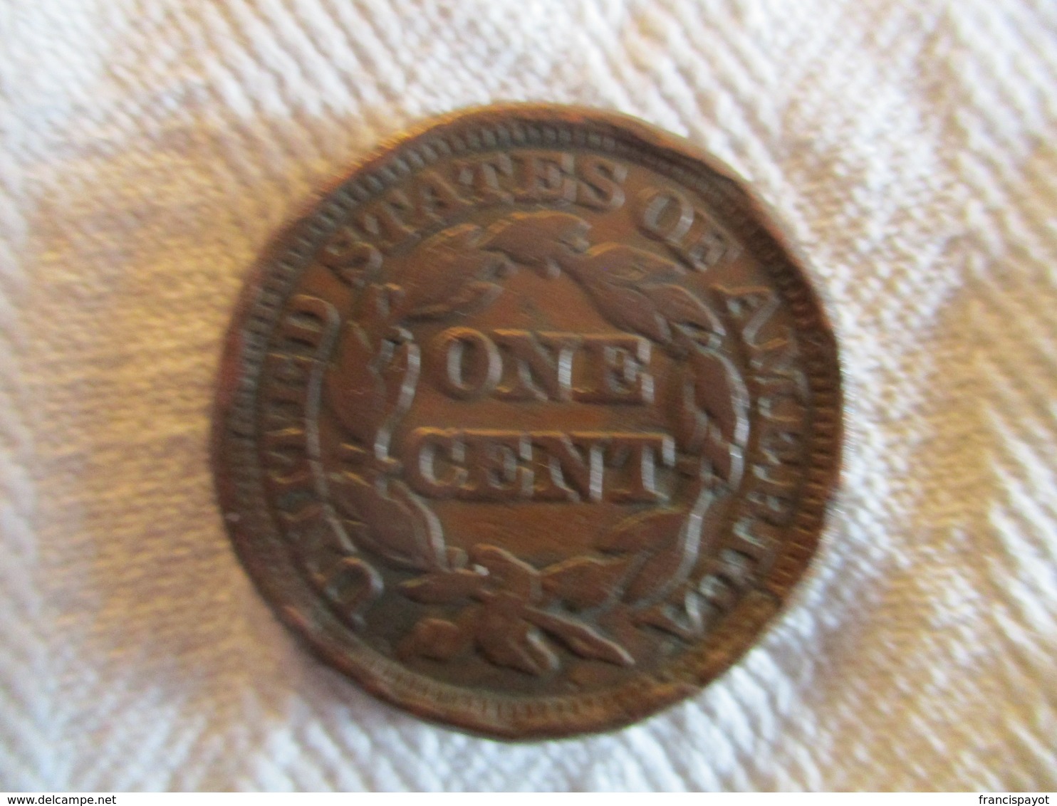 USA: One Cent 1847 - 1840-1857: Braided Hair