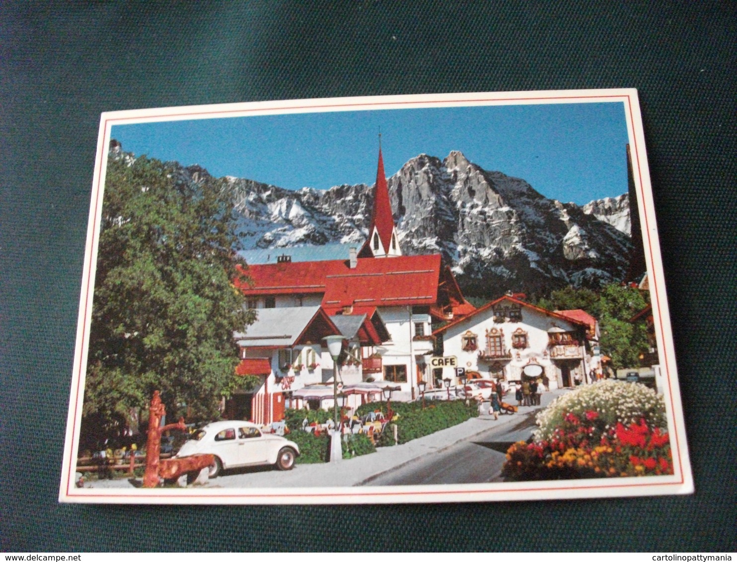 AUTO CAR VOITURES COCHE MAGGIOLINO CAFE SEEFELD TIROL AUSTRIA - PKW