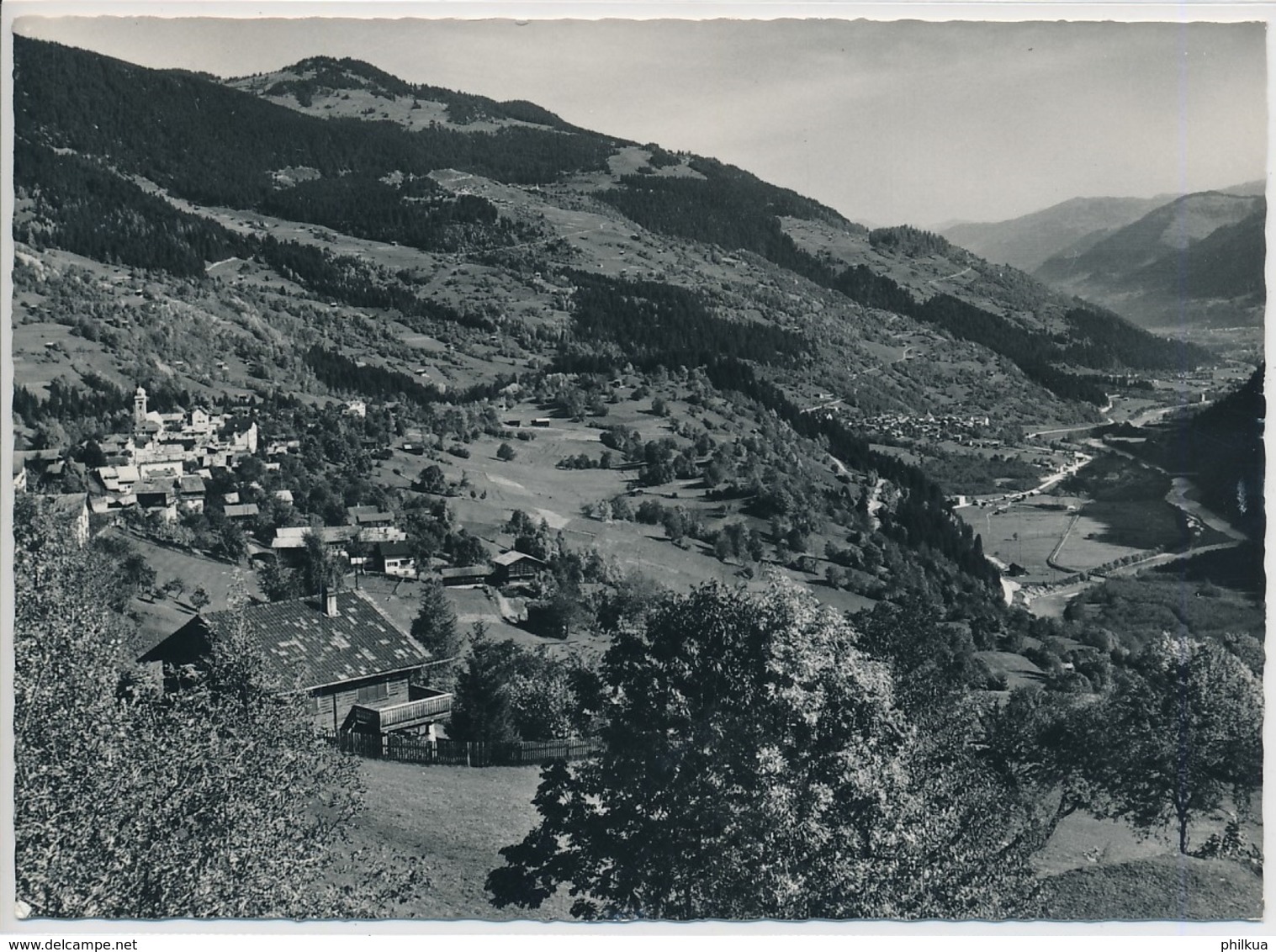 Aussicht Von Pension Casa Clarezia Waltensb - Foto Hans Rostetter Ilanz - Gealufen Waltensburg Nach Arlesheim - Ilanz/Glion