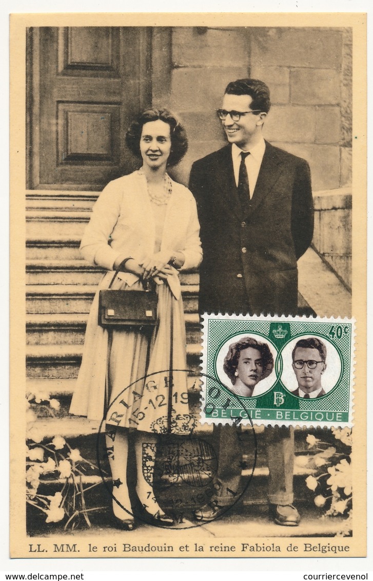 BELGIQUE => Carte Maximum - Roi Beaudoin Et Reine Fabiola - 1950 - Namur - 1951-1960