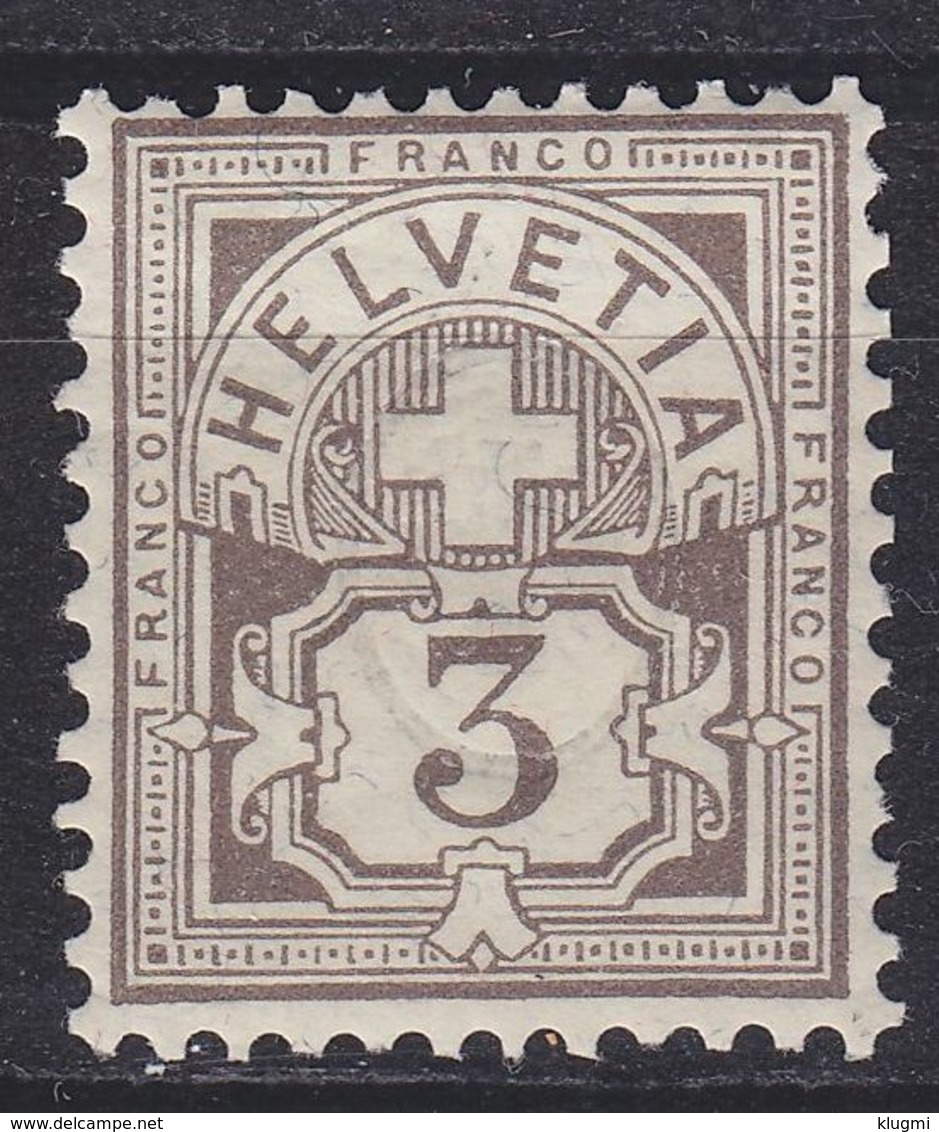 SCHWEIZ SWITZERLAND [1882] MiNr 0051 Y A ( OG/no Gum ) - Unused Stamps