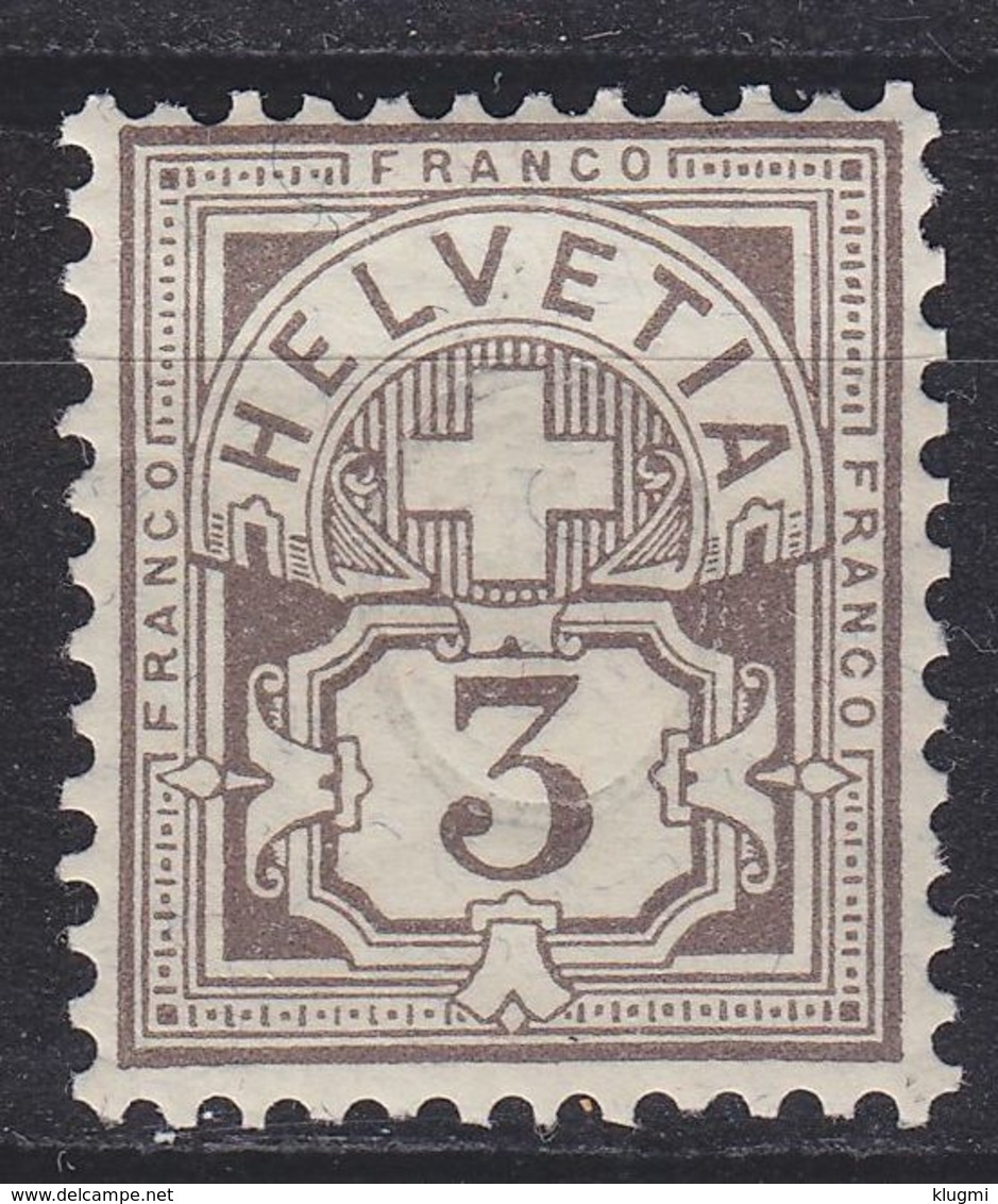 SCHWEIZ SWITZERLAND [1882] MiNr 0051 Y A ( OG/no Gum ) - Neufs