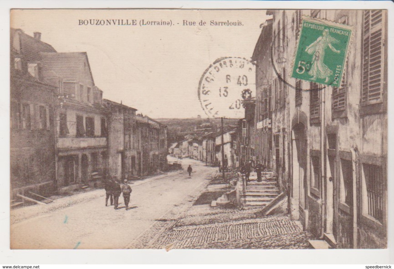 27335 BOUZONVILLE . RUE DE SARRELOUIS - Ed Weber - Autres & Non Classés