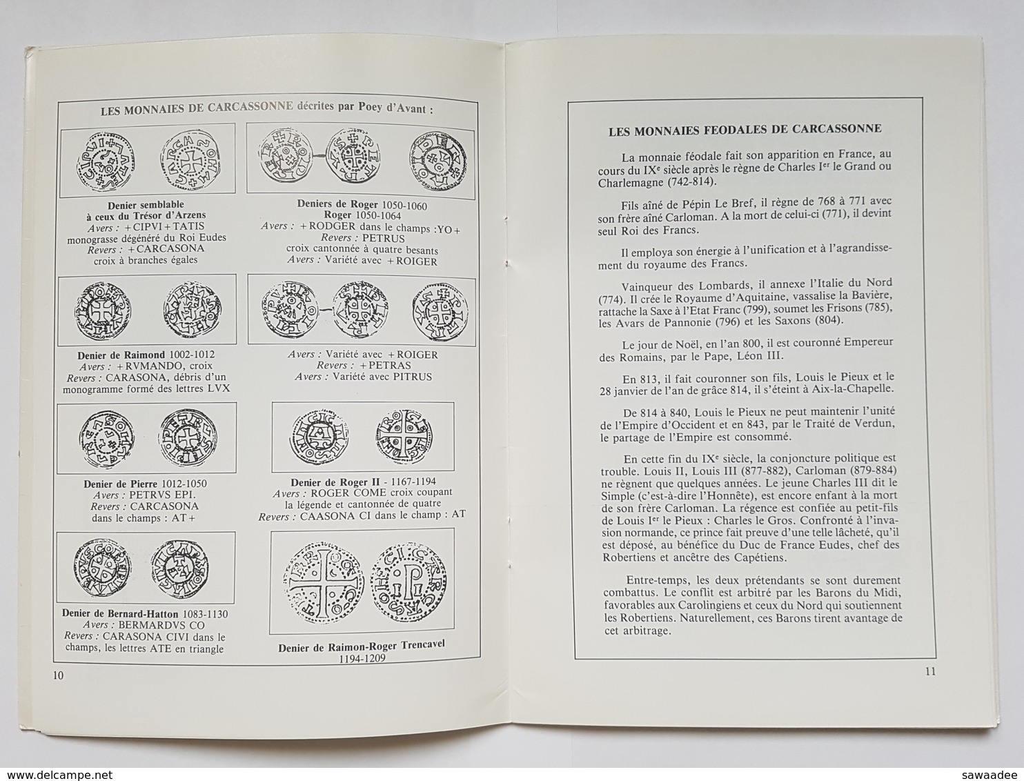 LIVRE - NUMISMATIQUE - VILLE - CARCASSONNE SES MONNAIES - BERNARD RIZO - ED. SAVARY - 1990 - Livres & Logiciels