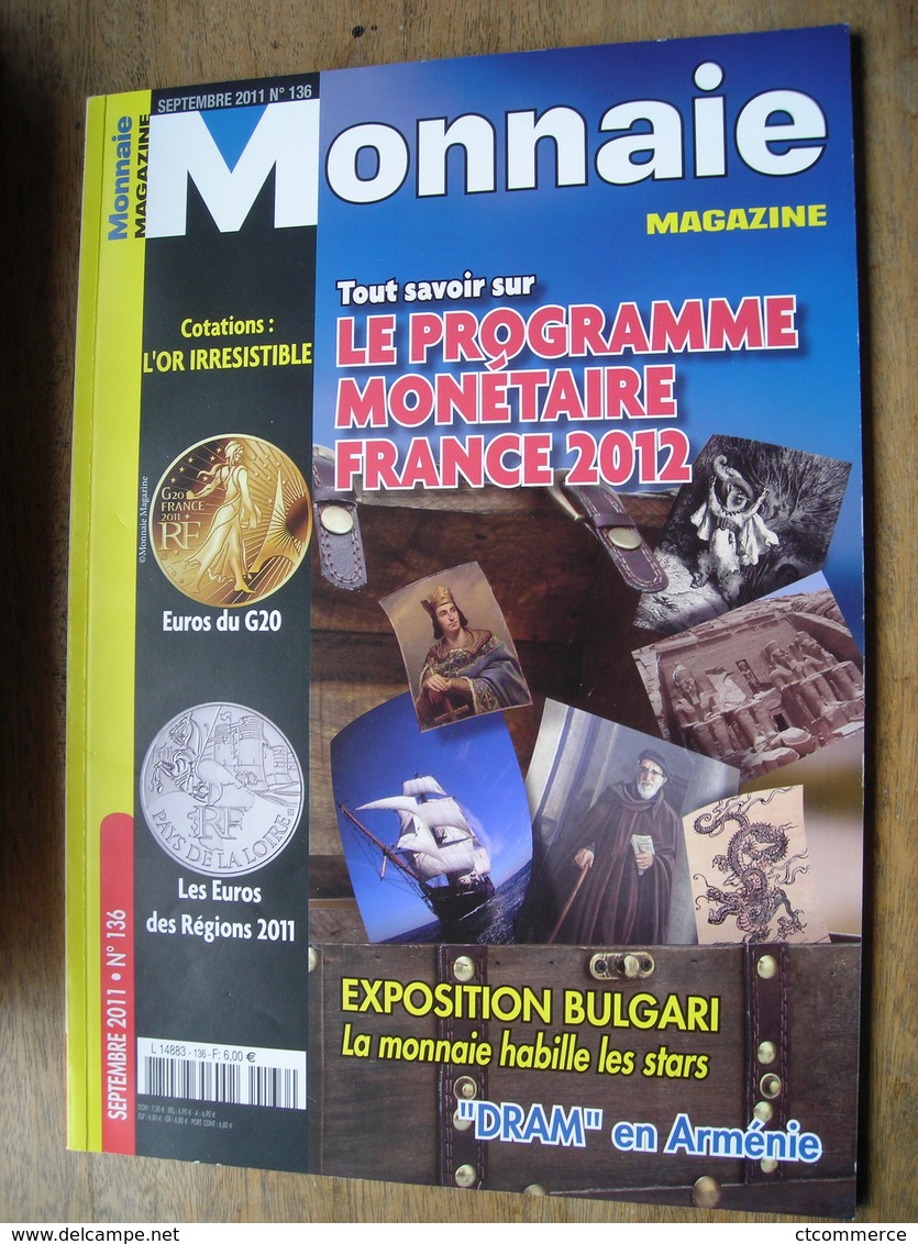 Monnaie Magazine  N° 136 Sept 2011 - Français