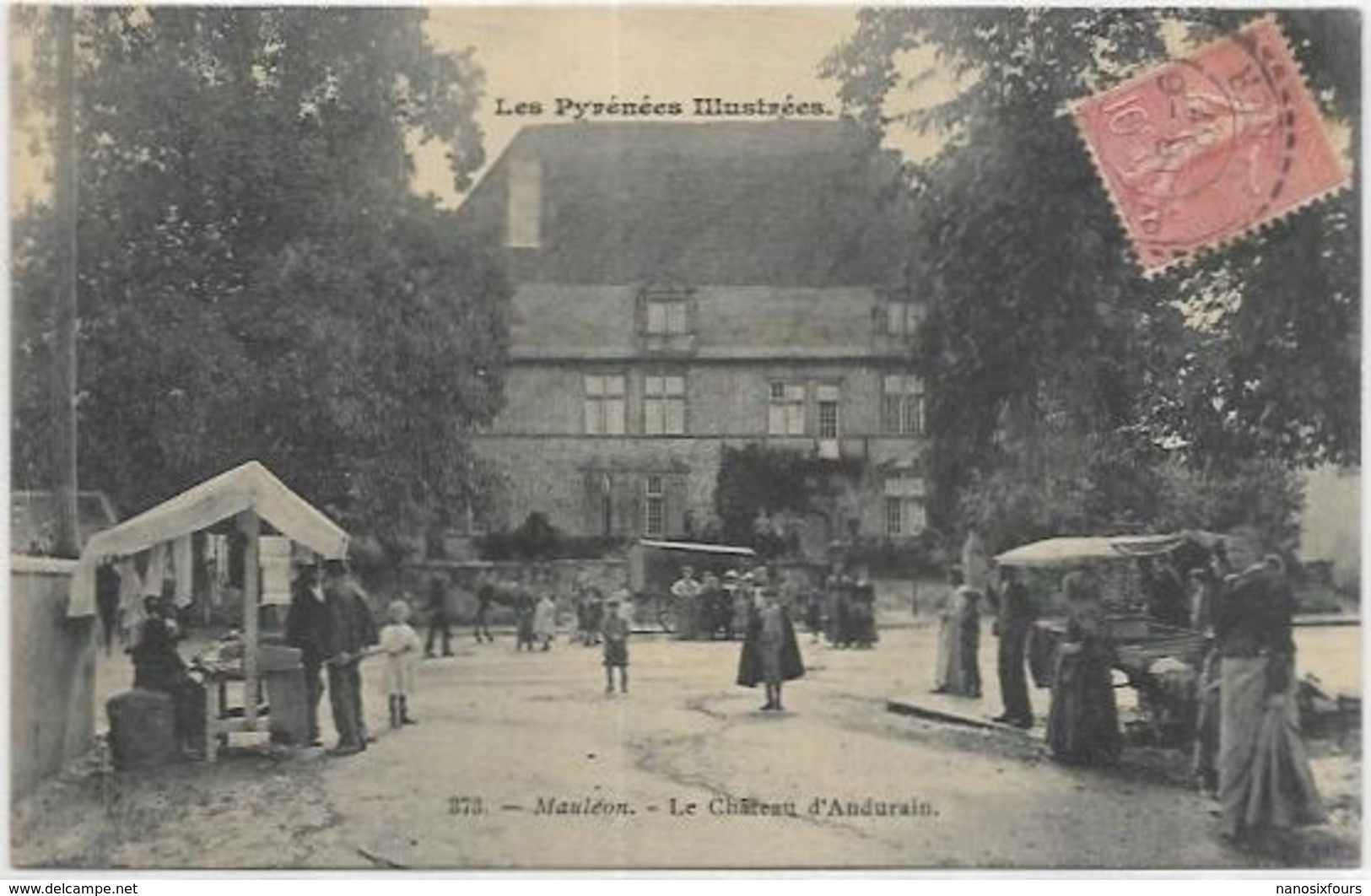 65 MAULEON.   LE CHATEAU D ANDURAIN EN 1907 - Mauleon Barousse