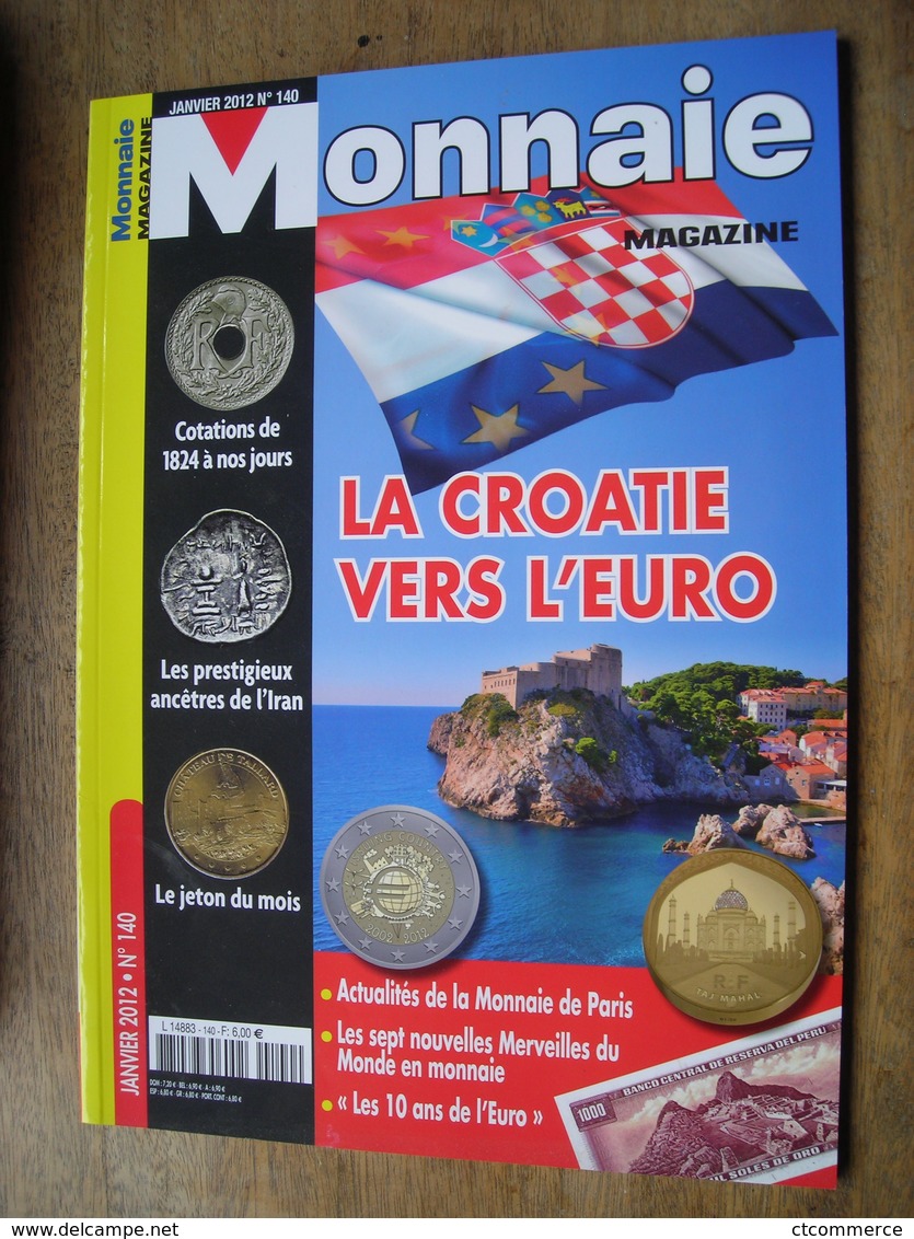 Monnaie Magazine  N° 140 Jan 2012 - Français