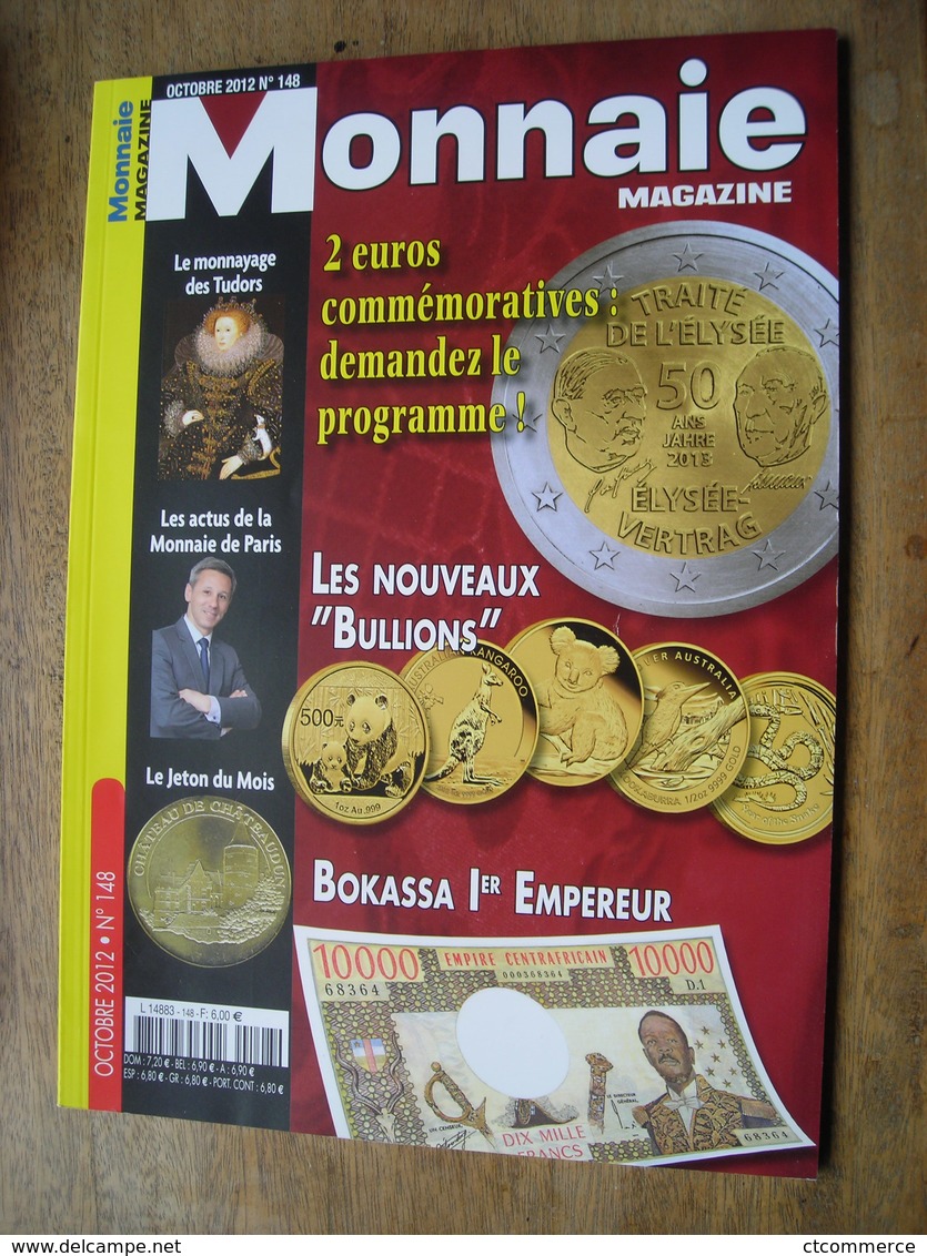 Monnaie Magazine  N° 148 Oct 2012 - Français