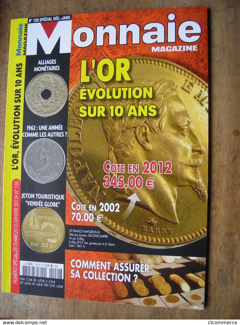 Monnaie Magazine  N° 150 Déc/jan 2012/3 - Français