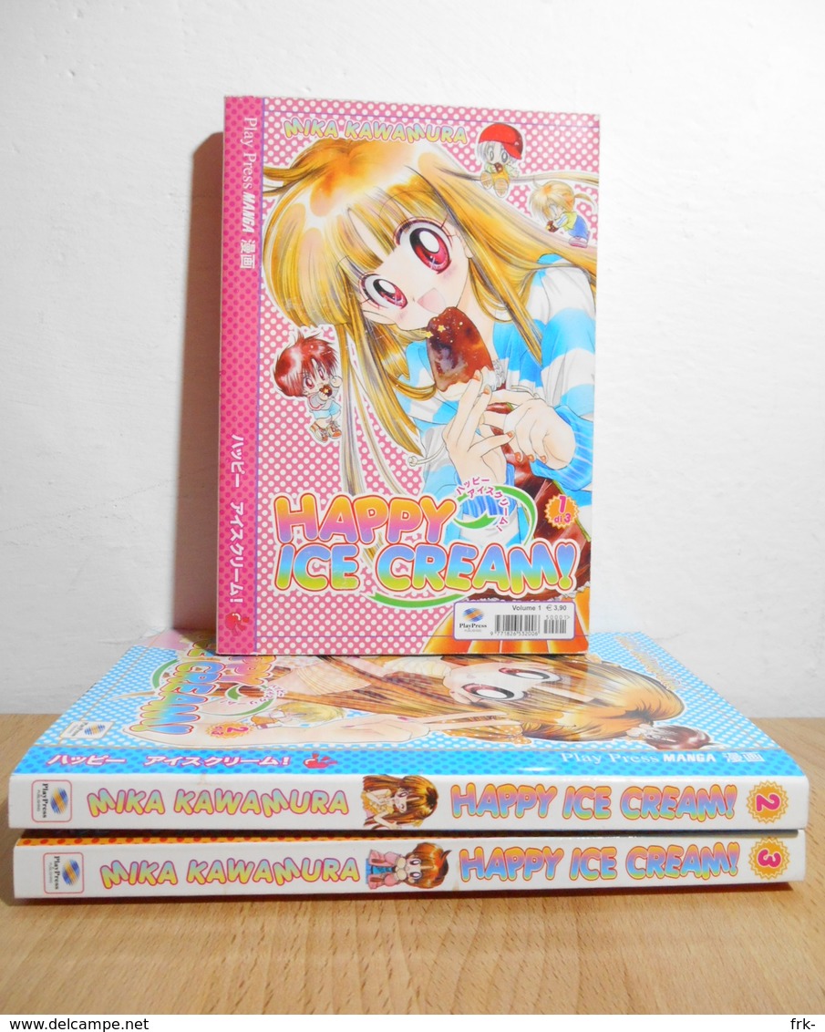 Happy Ice Cream 1\3 Completo Play Press - Manga