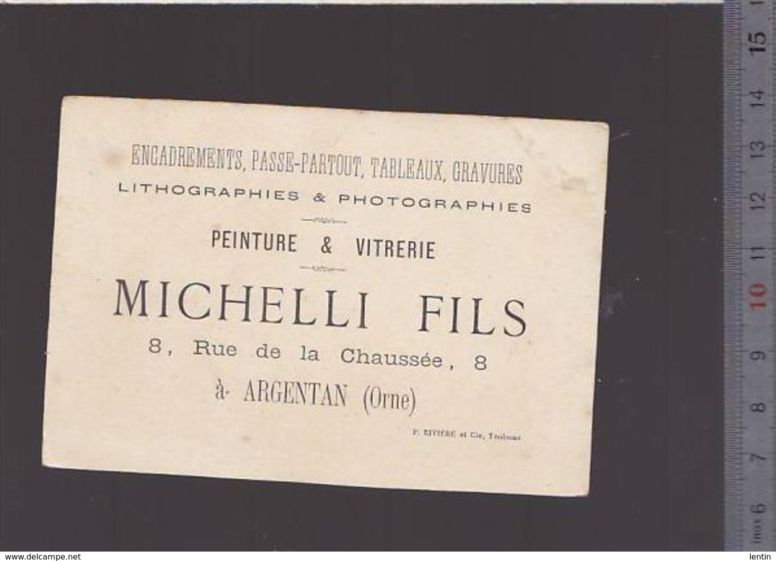 Chromo Fin XIXè / Pub Lithographies & Photographies Michelli, Argentan / Mandoline - Autres & Non Classés