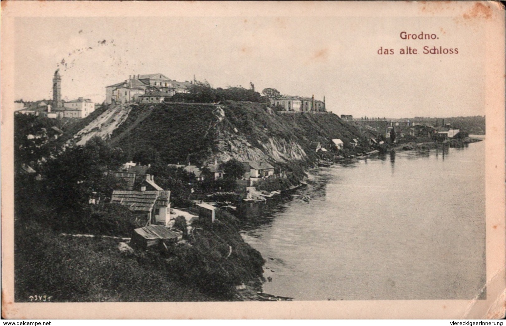 ! Alte Ansichtskarte Grodno, Feldpostkarte N. Helmstedt, 1918 - Belarus
