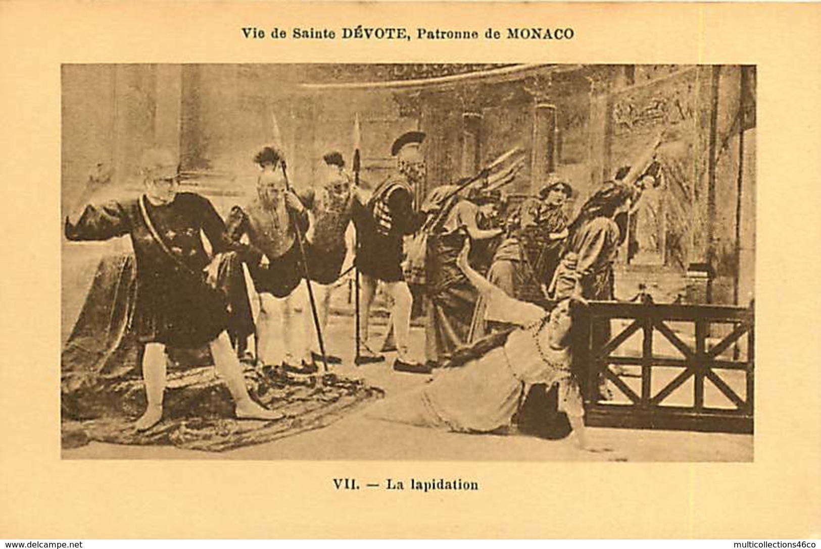 080320 - THEATRE ARTISTE - Vie De Sainte DEVOTE Patronne De MONACO La Lapidation VII - ROMAIN - Operahuis & Theater