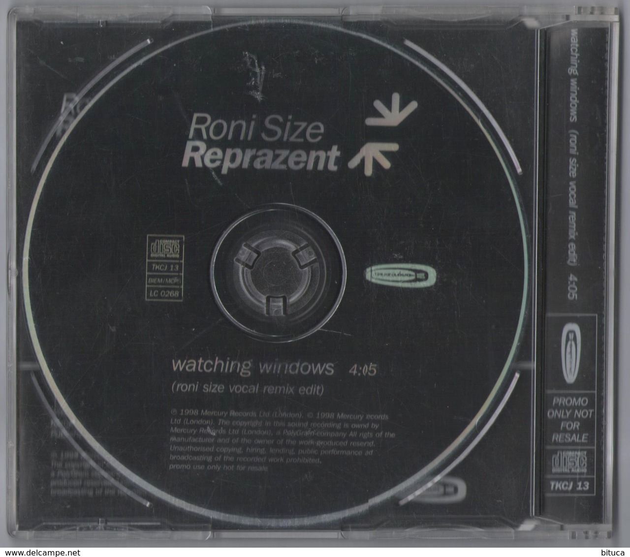 CD 1 TITRE COLLECTOR RONI SIZE REPRAZENT WATCHING WINDOWS BON ETAT & RARE - Dance, Techno & House