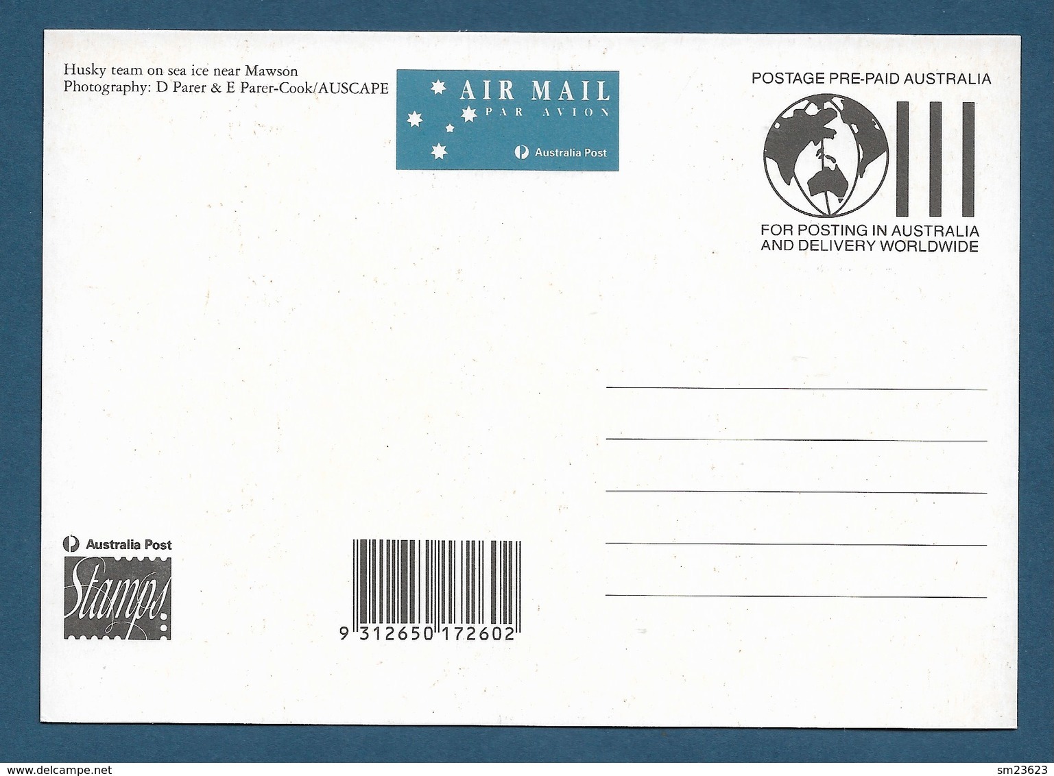 Australian Antarctic Territory 1994 Mi.Nr. 99 , The Last Huskie - Maximum Card - First Day Of Issue 13 January 1994 - Tarjetas – Máxima