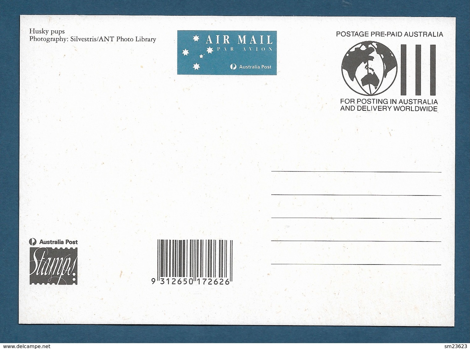 Australian Antarctic Territory 1994 Mi.Nr. 101 , The Last Huskie - Maximum Card - First Day Of Issue 13 January 1994 - Maximum Cards