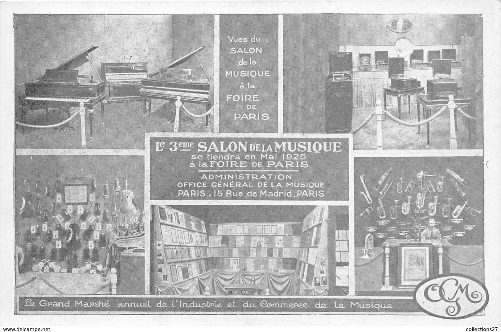 75008-PARIS-15 RUE DE MADRID- LE 3emeSALON DE LA MUSIQUE A LA FOIRE DE PARIS-GRAND PALAIS-MULTIVUES - Arrondissement: 08