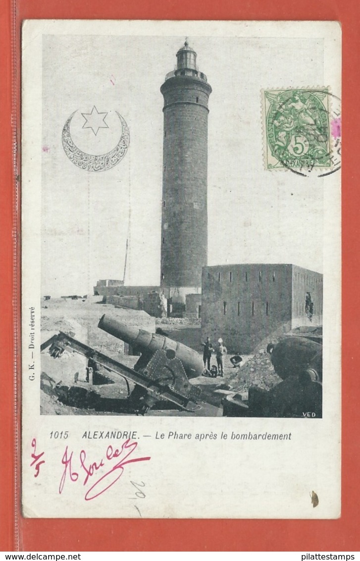 ALEXANDRIE CARTE POSTALE AFFRANCHIE DE 1904 POUR SAINTE MENEHOULD FRANCE - Lettres & Documents