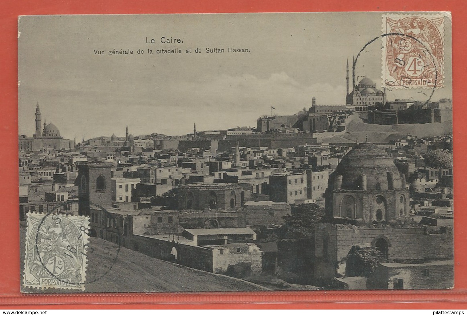 PORT SAID CARTE POSTALE AFFRANCHIE DE 1910 POUR STE FOY LA GRANDE FRANCE - Covers & Documents