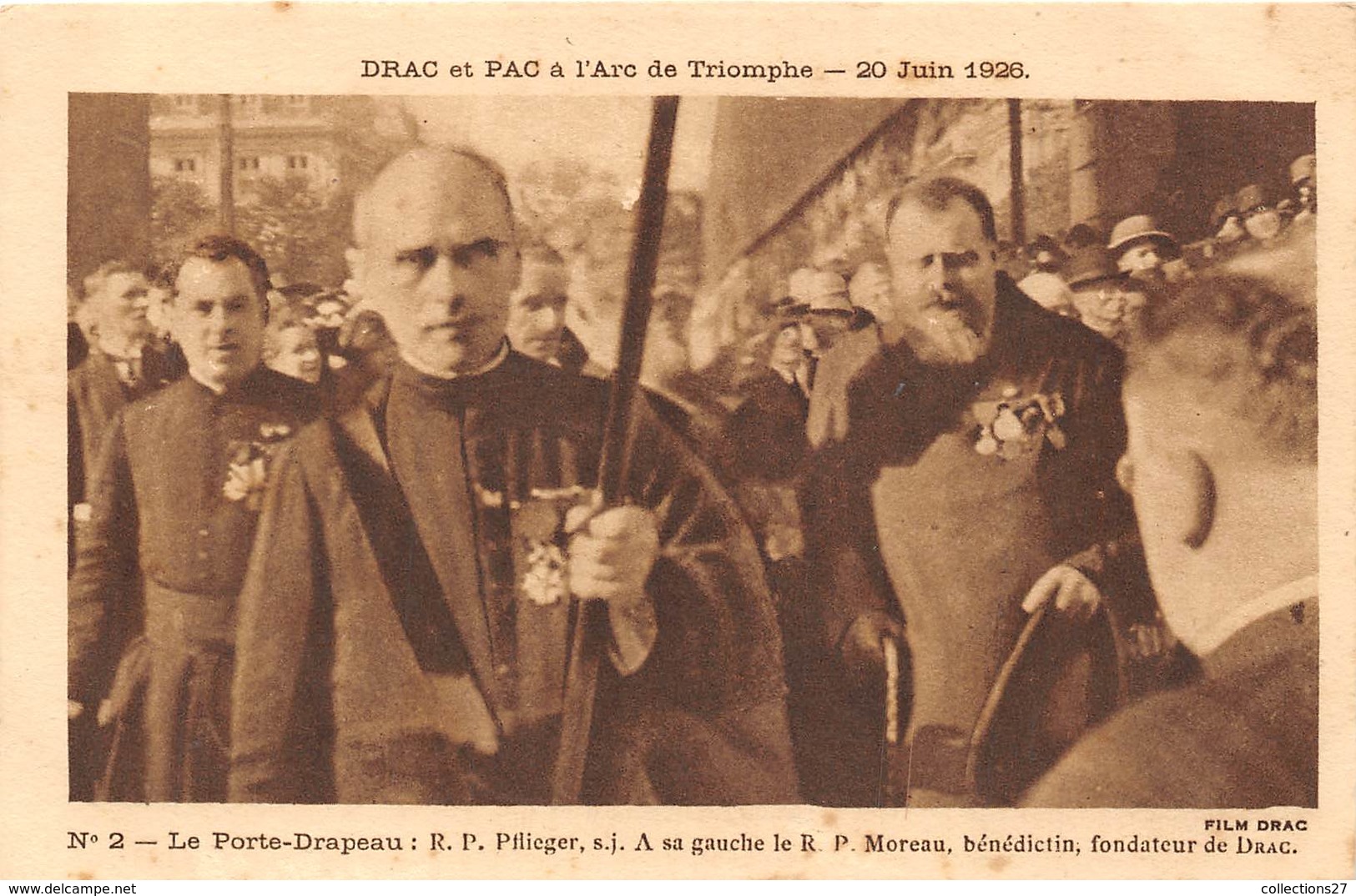 75008-PARIS-DRAC ET PAC A L'ARC DE TRIOMPHE- 20 JUIN 1926- LOT DE 8 CARTES - Triumphbogen