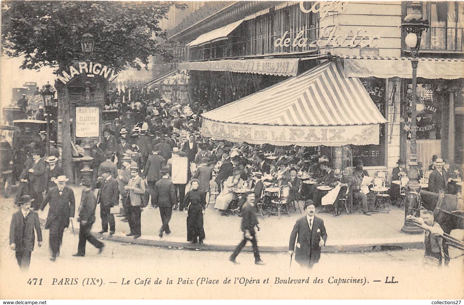 75009-PARIS-LE CAFE DE LA PAIX, PLACE DE L'OPERA ET BLD DES CAPUCINES - Arrondissement: 09